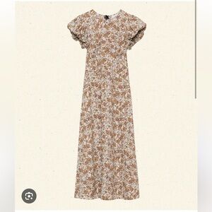 Doen Rhodia Blanc Narcissus Floral Dress